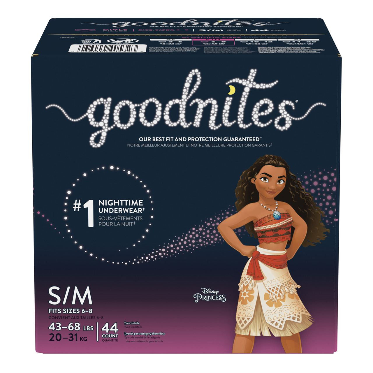 GOODNITES YOUTH PANTS GIRL'S S-M/44'S