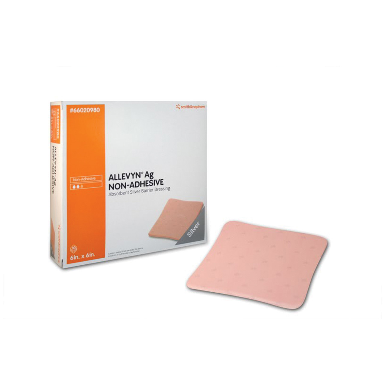 Smith & Nephew, Inc. & NEPHEW ALLEVYN 66020980 Non-Adhesive Dressing, Hydrocellular, 6\in. x 6\in., 10/bx, 3 bx/cs (US Only) , case Smith & Nephew, Inc. & NEPHEW ALLEVYN 66020980 Non-Adhesive Dressing, Hydrocellular, 6\in. x 6\in., 10/bx, 3 bx/cs (US Only) , case