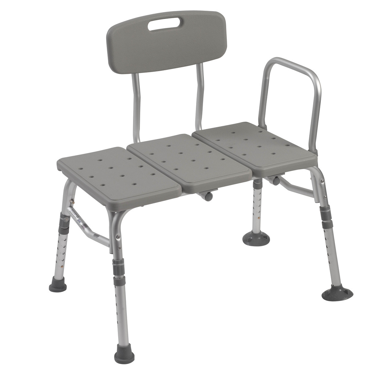 Drive Medical 12011kd 1 Plastic Tub Transfer Bench with Adjustable