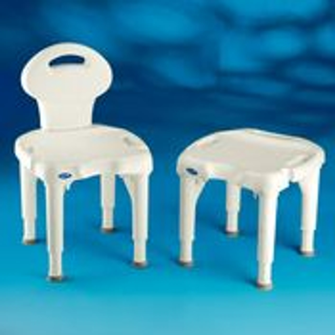 small shower chair with back