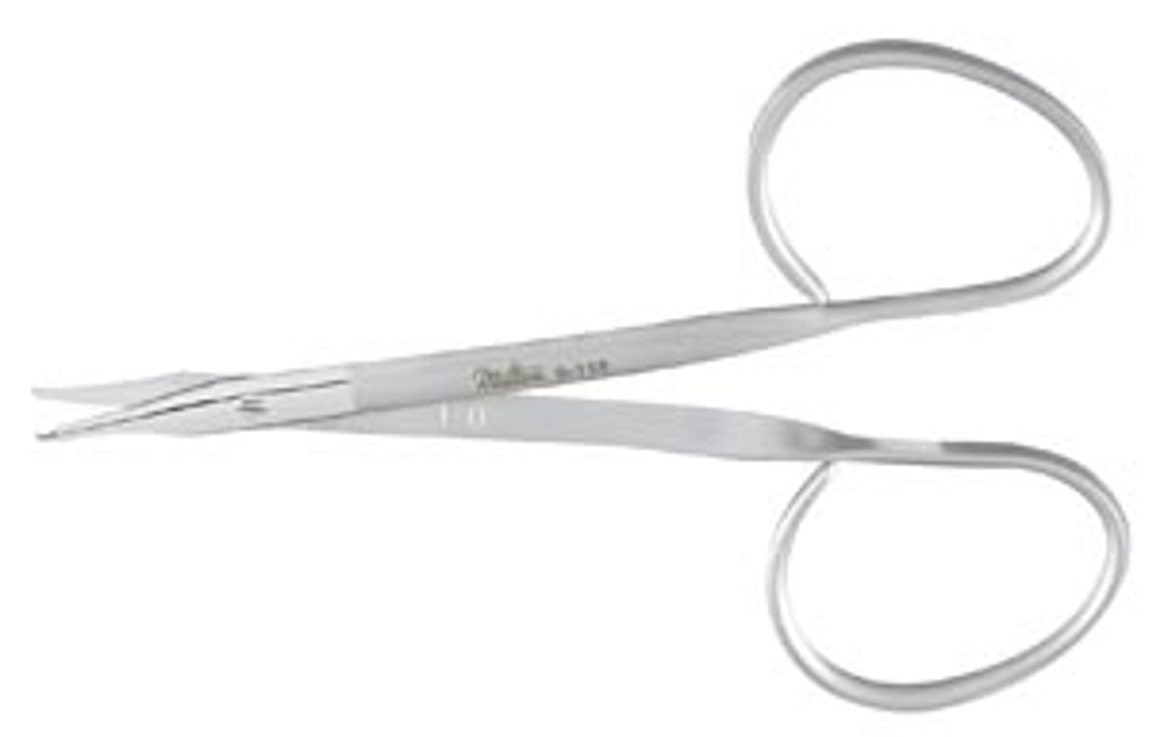 Integra Miltex 9-115 Reeh Stitch Scissors, Sharp Pointed Tips, Small Hook  On 1 Blade, Ribbon Style Handles, 3¾in. , each