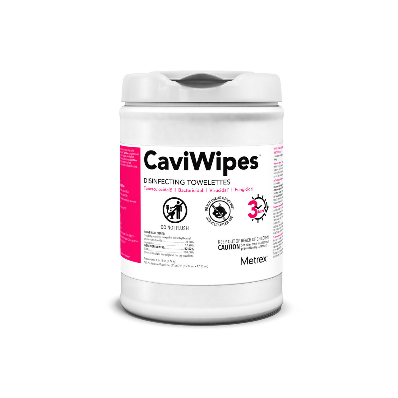 CaviWipes™ Non-Woven Towelette Wipes 13-1100 (12 Can/Cs)