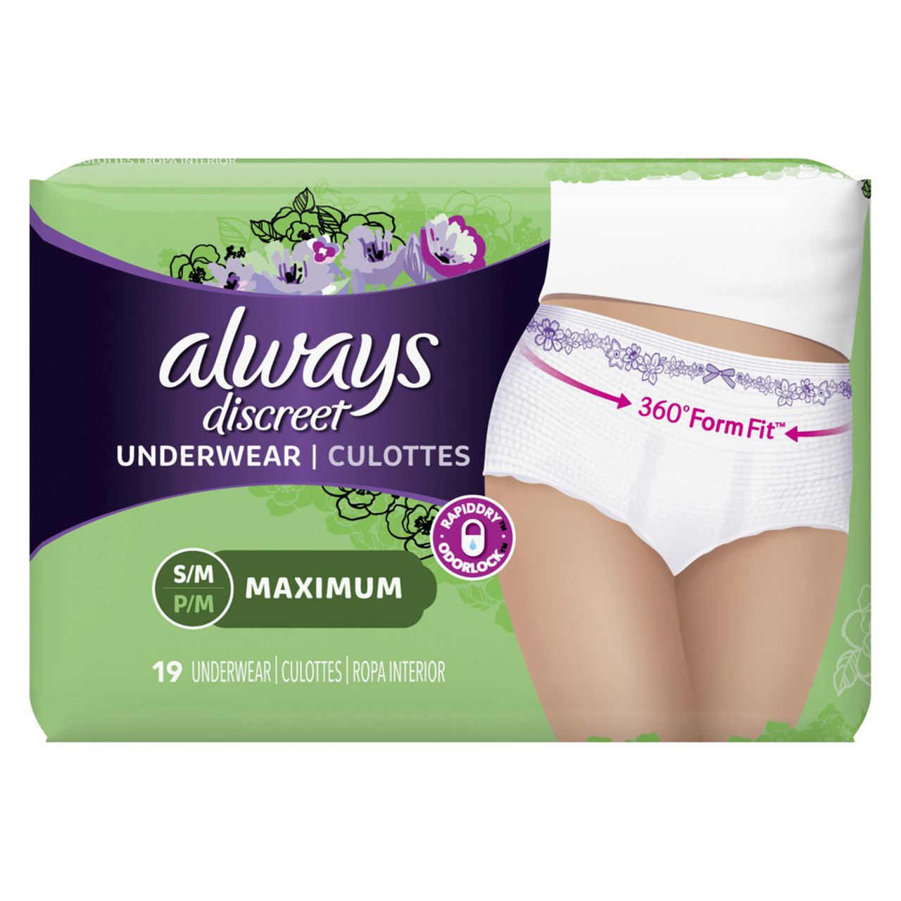 Absorbent Underwear for Women  BONDS Midi Brief w/ Incontinence Pad