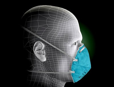3M™ Particulate Filter Respirator and Surgical Mask 1860 (20/Box)