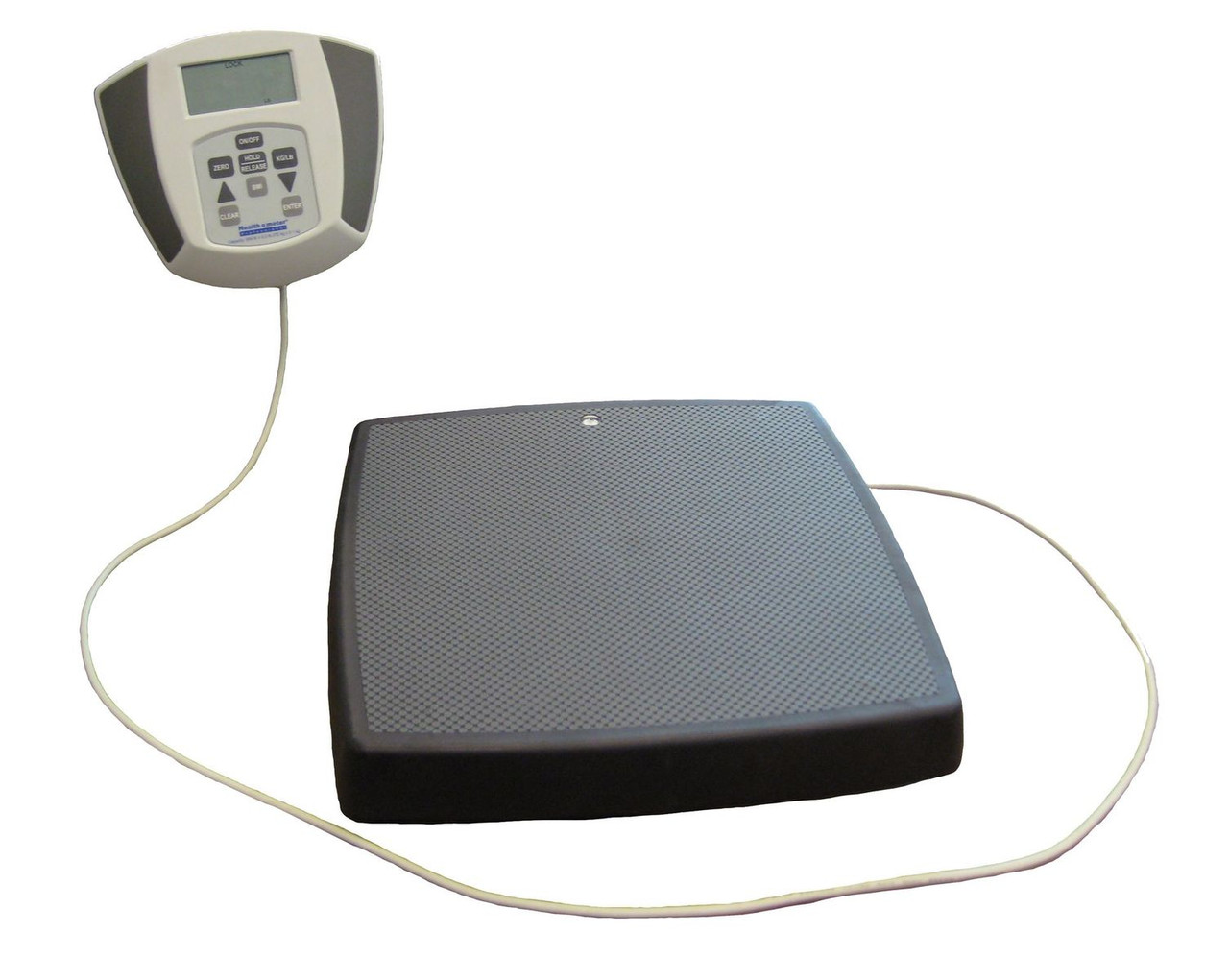 Health O Meter Professional 752kg Digital Scale Heavy Duty Remote Display Capacity 272kg Resolution 0 1kg Platform Dimension 14 1 4 In W X 14 1 4 In D X 2 5 8 In H