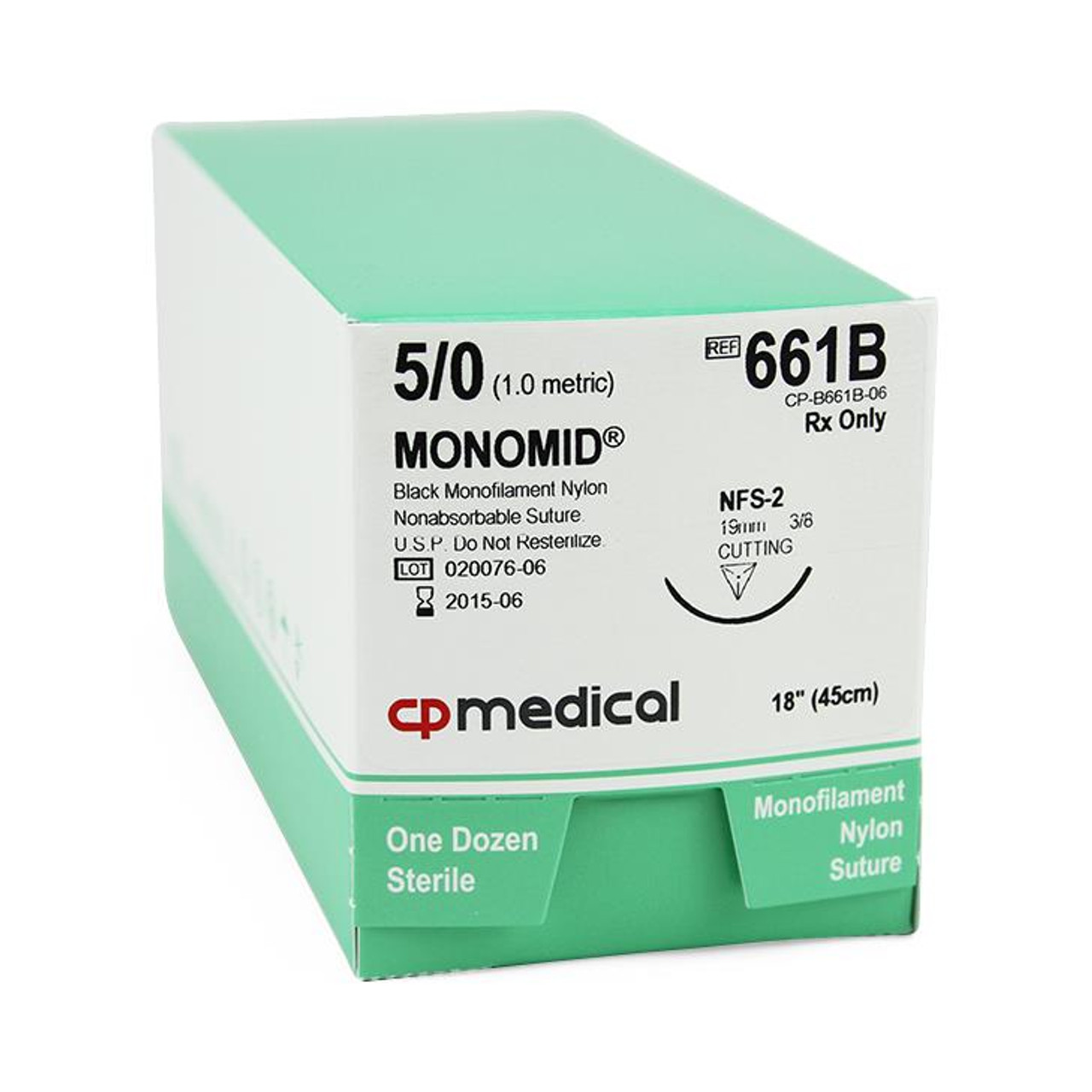 Monomid Nylon Suture by CP Medical 661B