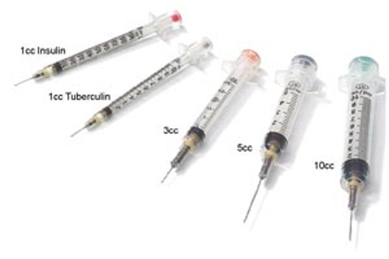 Retractable Technologies, Inc VANISHPOINT® 10161 Safety Syringe with  Hypodermic Needle, 1ml, 25G x 1in., 100/bx, 8 bx/cs , case