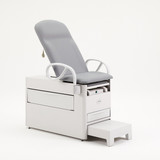 1000PX-XXDX-XXX-26 Brewer Company Versa Exam Table with Pediatric Upholstered Top with 500 lb. Weight Capacity, Pass-through Rear Drawer, 5 year warranty, and Seamless Upholstery in Tapestry Red