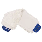 Pro Advantage ADVANTAGE® P126020 Mop Pad, Ultra Looped-End Microfiber, Tab Style, White, 5\in. x 18\in., (DROP SHIP ONLY from Golden Star, Inc. - $100 minimum order for prepaid freight outside the Continental U.S., $100 dollar minimum order inside th