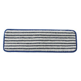 Pro Advantage ADVANTAGE® P127018 Wet Mop, Microfiber Finish Pad, Blue With White Stripe, 5\in. x 18\in., (DROP SHIP ONLY from Golden Star, Inc. - $100 minimum order for prepaid freight outside the Continental U.S., $100 dollar minimum order inside th