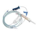 BD CAREFUSION ALARIS® 10010454 Alaris Pump Module Set, Low Sorbing, 0.2 Micron Filter, Roller, Pinch Clamp, (1) SmartSite™ Needle-Free Valve 6\in. from 2-Piece Male Luer Lock, 20 drop, 26 mL PV, 115\in. Length, Not Made with DEHP, Sterile, 20/cs (Con
