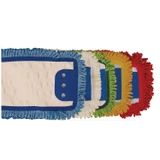 Pro Advantage ADVANTAGE® P126320 Mop Pad, Ultra Looped-End Microfiber, Tab Style, Red, 5\in. x 18\in., (DROP SHIP ONLY from Golden Star, Inc. - $100 minimum order for prepaid freight outside the Continental U.S., $100 dollar minimum order inside the 