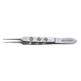 BR Surgical, LLC BR42-94008 Bishop Harmon Iris Forcep, Straight, Serrated, 0.8mm Tip, 3½\in. , each