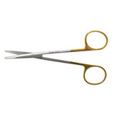 BR Surgical, LLC BR08-31015 Kilner (Ragnell) Undermining Scissor, Curved, Non-Serrated, Flat Tips, 6\in. , each