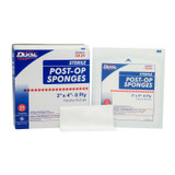 Dukal Corporation 5434 Sponge, 4\in. x 3\in. Sterile Post-Op, Gauze Facing, 2/pk, 25 pk/bx, 24 bx/cs , case