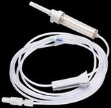 BD 41173E Gravity Administration Set, Roller Clamp, 1 SmartSite™ Needle-Free Valve 9\in. from 2-Piece Male Luer Lock, 20 drop, 104\in. Length, 17ml Fluid Path, Sterile, 100/cs (Continental US Only) , case