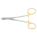 Integra Miltex 8-42TC Mayo-Hegar Needle Holder, 5\in., Serrated Jaws, Carb-N-Sert T.C. Jaws , each