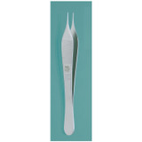 Integra Miltex 6-120A Tissue Forceps, 4¾\in., 1x2 Teeth, Angled, Delicate , each
