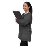 Dukal Corporation UGJ-6500-XXL FitMe Lab Jackets, XX-Large, Black, 10/bg , bag