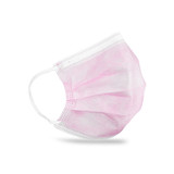 Dukal Corporation ULM-6389 FluidBloq Mask, Level 3, Ear-Loop, Pink, 50/bx, 20 bx/cs , case