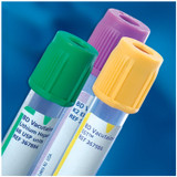 BD VACUTAINER® 367884 Plastic Tube, Hemogard™ Closure, 13mm x 75mm, 4.0mL, Green, Paper Label, Lithium Heparin (spray dried) 75 USP Units, 100/bx (Minimum Expiry Lead is 90 days) (Temp Sensitive; Non-Returnable) (Continental US Only) , box