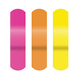 Dukal Corporation 1076413 Stat Strip® Adhesive Bandage, ¾\in. x 3\in., Assorted Neon Colors, 100/bx, 12 bx/cs , case