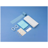 Busse Hospital Disposables, Inc. 908 Post Mortem Kit, White, Curved Zipper, 3 White Tags, 10/cs (56 cs/plt) , case