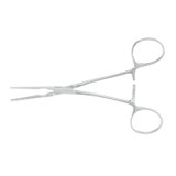 Integra Miltex 24-3210 Vascular Clamp, 5½\in., 5mm Calibrations On Outer Sides Of Jaws, Straight Jaws 25mm, Angled Handles , each