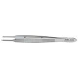 Integra Miltex 18-878 Fixation Forceps, Straight, 3¾\in., 2 x 2 Curved Teeth Extending Beyond Each Other , each
