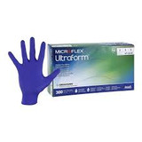 Ansell MICROFLEX ULTRAFORM® UF-524-M Exam Gloves, PF Nitrile, Textured fingertiips, Blue, Medium, 300/bx, 10 bx/cs (60 cs/plt) (US Only) (Any glove product purchased after 4/10/26 is non-returnable until further notice based on the current volatility