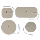 9200654 Performance Health Uni-Patch R Series Tan Tricot Electrodes, 2" Square-4 pk.