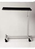 920489 Performance Health Deluxe Automatic Overbed Table, Gunstock Walnut