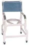 557381 Performance Health Wheeled Shower Chairs, Flared Stability Base without Pail