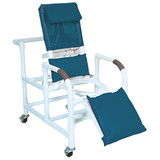 567045 Performance Health Wheeled Reclining Shower/Commode Chair with Legrest, Pail