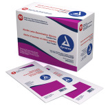 2453 Dynarex Sterile Latex Exam Glove PF Pairs LG 8/50/CA