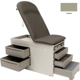 5001-23 Brewer Company Access  Exam Table, Pneumatic Back, Pelvic Tilt & Drawer Warmer - Feather