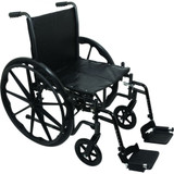 7101561 Performance Health Probasics K2 Standard Hemi Wheelchair, 16'' x 16'' W/Footrests