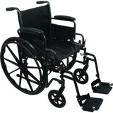 7101566 Performance Health Probasics K2 Standard Hemi Wheelchair, 20'' x 16'' W/ Legrests