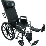 7101579 Performance Health Probasics Reclining Wheelchair, 20'' x 17'' W/ Legrests