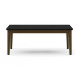 7101722 Performance Health Lenox Wood Coffee Table, Black Top