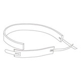 RTG-08015 Respiratory Therapeutics Group LLC (RTG) Foamwick Tracheostomy Tube Holder,w/Anti Disconnect, 2-PC, NEO, 3/4 in.  W, Fits up to 9 in.  Neck