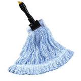 Pro Advantage ADVANTAGE® P125150 Waxer Finish Mop, 4Ply, Blue and White, 5\in. Headband, Single Tailband, Large (DROP SHIP ONLY from Golden Star, Inc. - $100 minimum order for prepaid freight outside the continental U.S., $100 dollar minimum order in