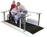 15-5161B Fabrication Enterprises, Inc. Electric Bariatric Parallel Bars, Motorized Height and Width Adjustable, 8', 220V