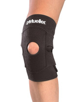 24-9304 Fabrication Enterprises, Inc. Adjustable Knee Support, Open Patella, Black, OSFM