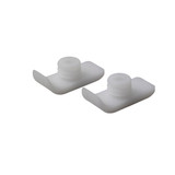 43-3060 Fabrication Enterprises, Inc. Walker Ski Glides, White, 1 Pair