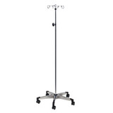 50-1962 Fabrication Enterprises, Inc. 4-Hook IV Pole, 5-Leg