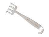21-123 Integra Miltex FREEMAN FLAP RAKE RETRACTOR 4-1/2, 4 PRONG,SHARP