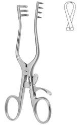 MH11-614 Integra Miltex WEITLANER RETRACTOR 6-1/2,3X4 SHARP, 3-3/4 SPREAD