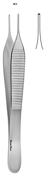 MH17-2500 Integra Miltex ADSON TISSUE FCPS 4-3/4, MICRO JAW,1.4MM,1X2 TEETH