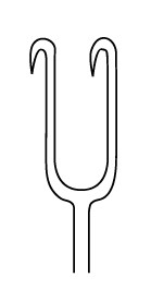 MH21-156 Integra Miltex JOSEPH SKIN HOOK 6-1/4, 2-PRONG, SHARP, 5MM WIDE